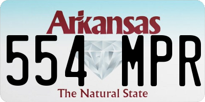 AR license plate 554MPR