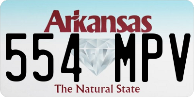 AR license plate 554MPV