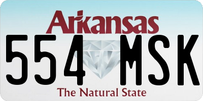AR license plate 554MSK
