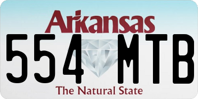 AR license plate 554MTB