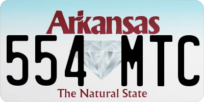 AR license plate 554MTC