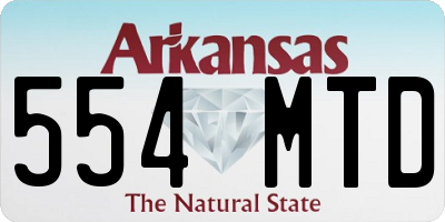 AR license plate 554MTD