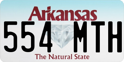 AR license plate 554MTH