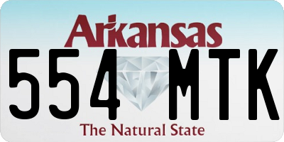 AR license plate 554MTK
