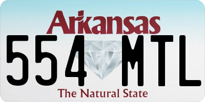 AR license plate 554MTL