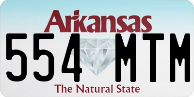 AR license plate 554MTM