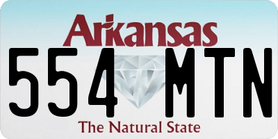 AR license plate 554MTN