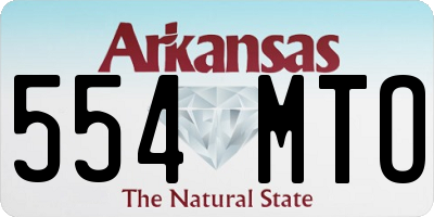 AR license plate 554MTO