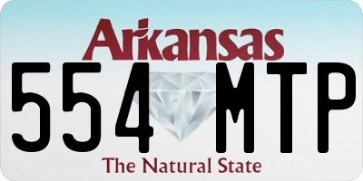 AR license plate 554MTP