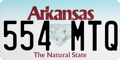 AR license plate 554MTQ