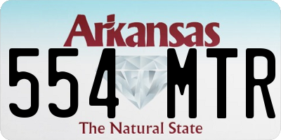 AR license plate 554MTR