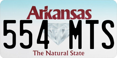 AR license plate 554MTS