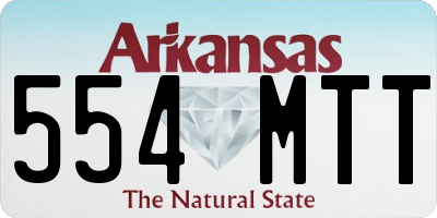 AR license plate 554MTT