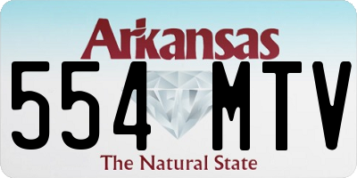AR license plate 554MTV