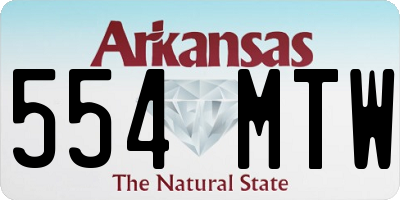 AR license plate 554MTW