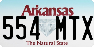 AR license plate 554MTX