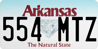 AR license plate 554MTZ