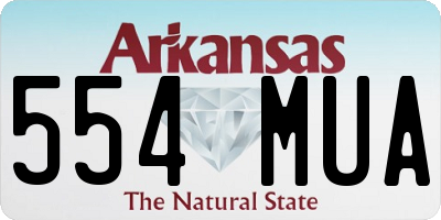 AR license plate 554MUA