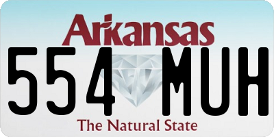 AR license plate 554MUH