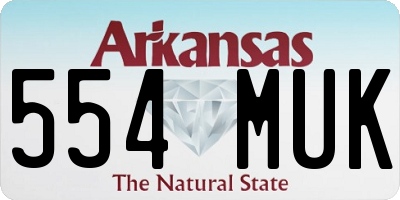 AR license plate 554MUK