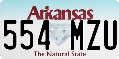 AR license plate 554MZU