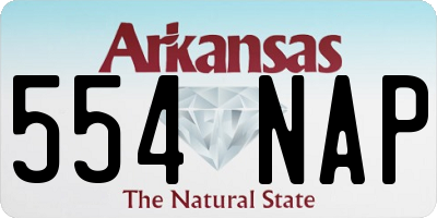 AR license plate 554NAP