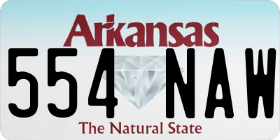 AR license plate 554NAW
