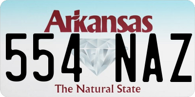AR license plate 554NAZ