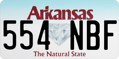AR license plate 554NBF
