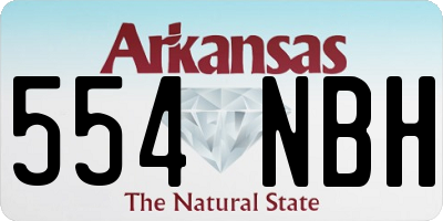 AR license plate 554NBH