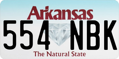 AR license plate 554NBK