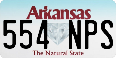 AR license plate 554NPS