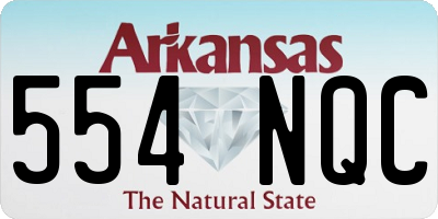 AR license plate 554NQC