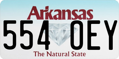 AR license plate 554OEY