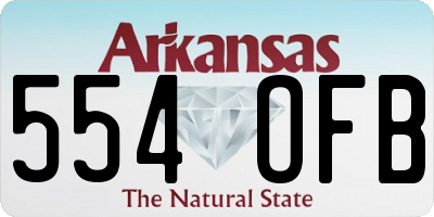 AR license plate 554OFB