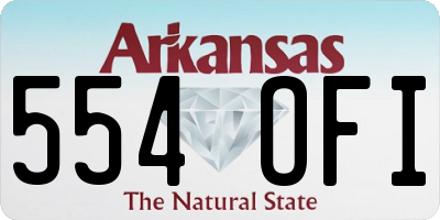 AR license plate 554OFI