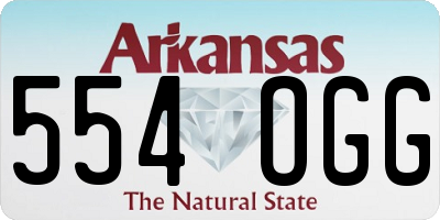 AR license plate 554OGG