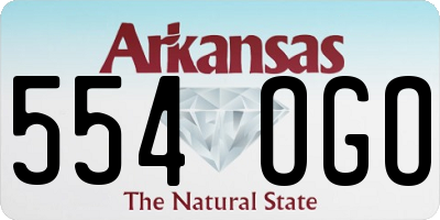 AR license plate 554OGO