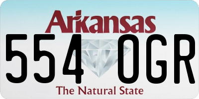 AR license plate 554OGR