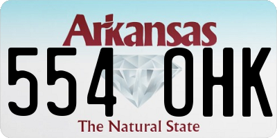 AR license plate 554OHK