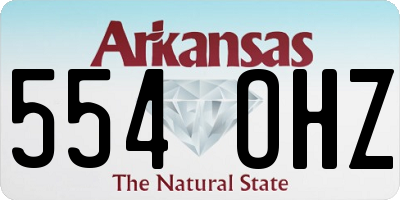 AR license plate 554OHZ