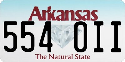 AR license plate 554OII