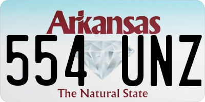 AR license plate 554UNZ
