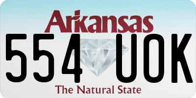AR license plate 554UOK