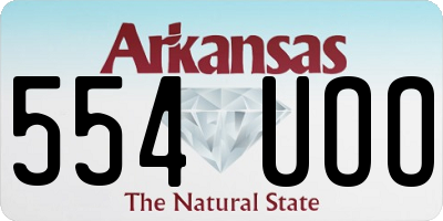 AR license plate 554UOO