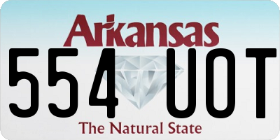 AR license plate 554UOT