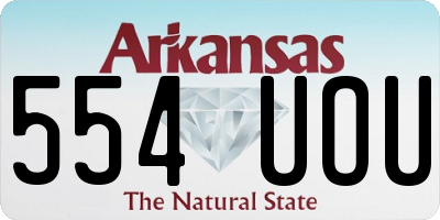AR license plate 554UOU
