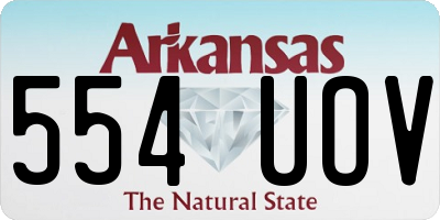 AR license plate 554UOV