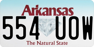 AR license plate 554UOW