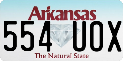 AR license plate 554UOX